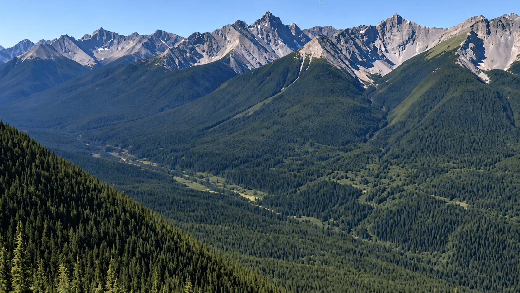 Jagged peaks above the forested valley in Dandakaranya, Odisha
