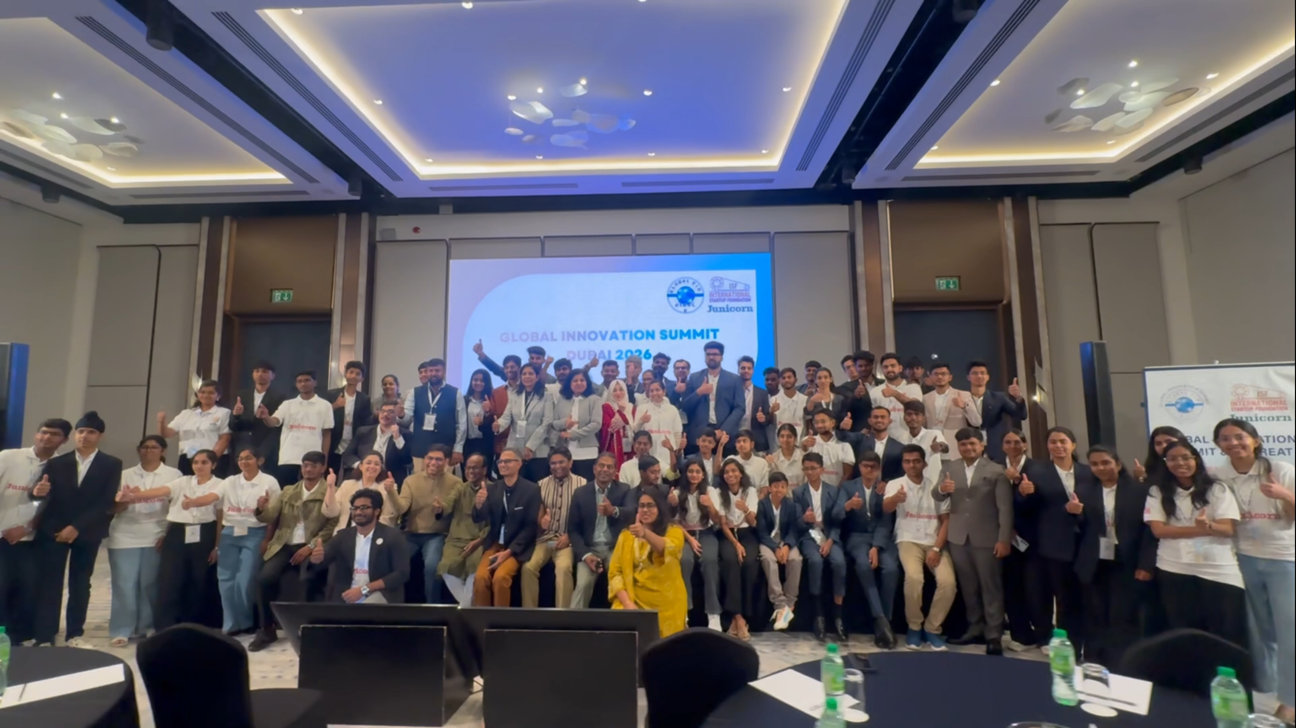 ISF Global Innovation Summit Cohort Delegation on Stage